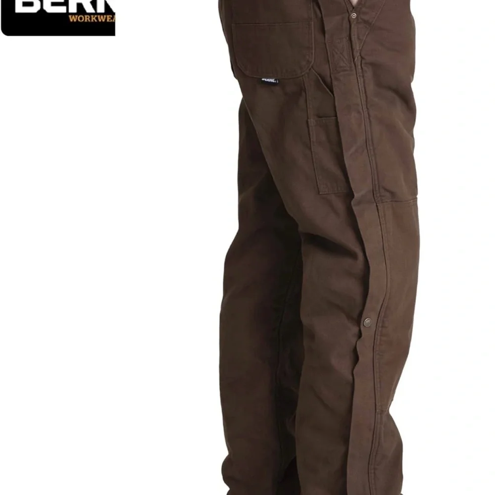 Like New! MOVING! EVYTHNG MUsT GO! Berne Men Insulated Washed Duck Bibs Overall - Picture 15 of 16